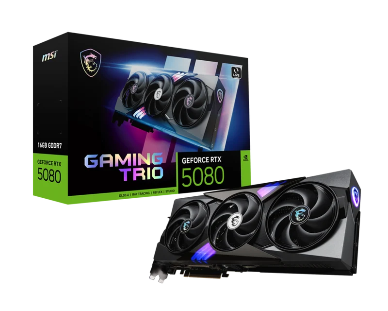 MSI GeForce RTX 5080 16G GAMING TRIO