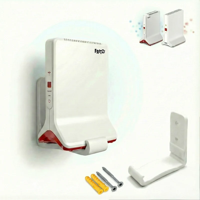 Wandhalterung passend für AVM Fritz Repeater 6000 & 3000 AX – Robuste Wandmontage inkl. Montagematerial | R-Satz Shop