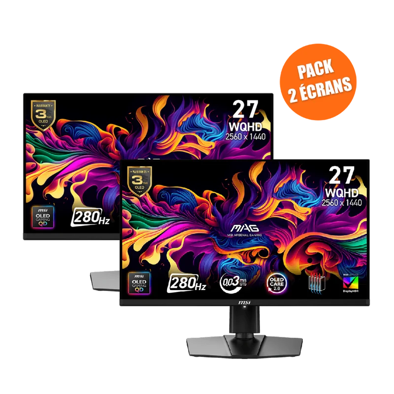 MSI MAG 271QP QD-OLED X28 - Pack de 2
