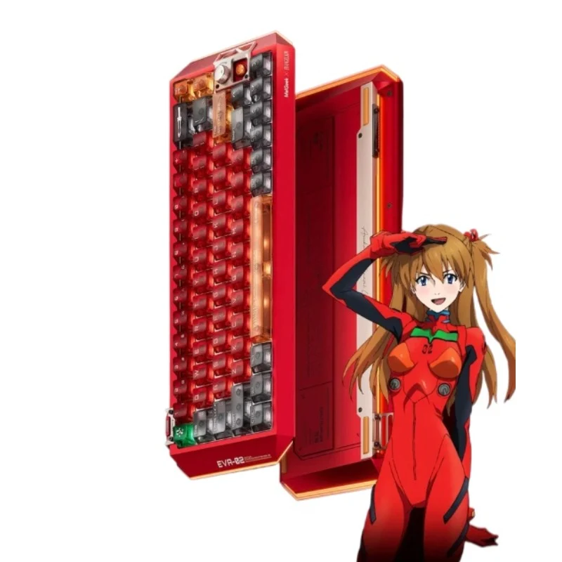 MelGeek Evangelion Centauri 60 EVA-02 Asuka Limited Edition Gaming Mechanical Keyboard