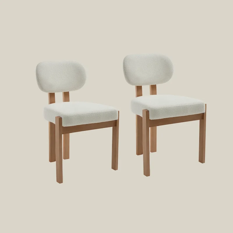 Wooden Fabric Upholstered Chairs