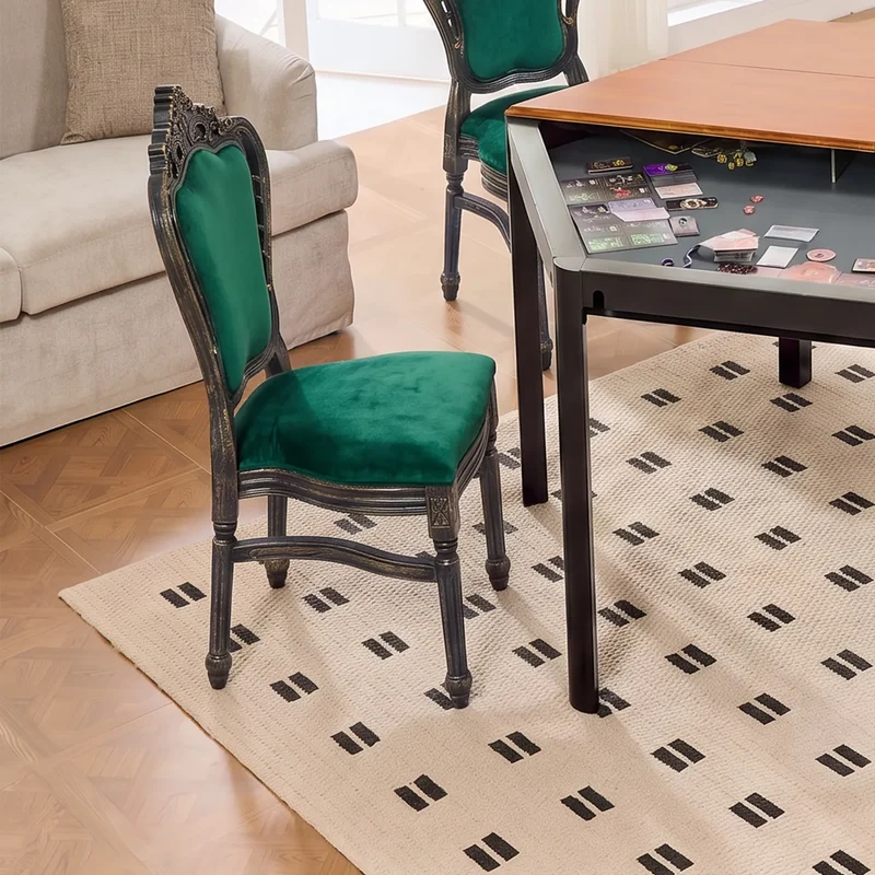 French Vintage Upholstered Dining Chair