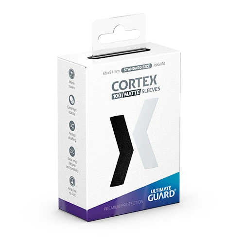 Ultimate Guard Cortex Sleeves (100) Standard Size Matte Black