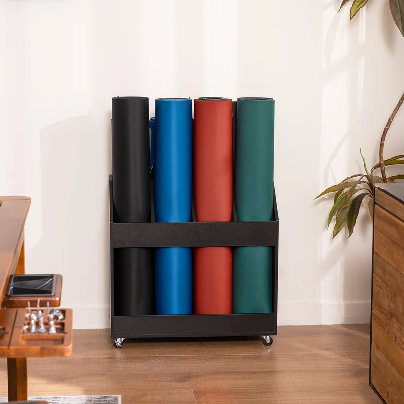 Double Layer Rolling Playmat Storage Rack