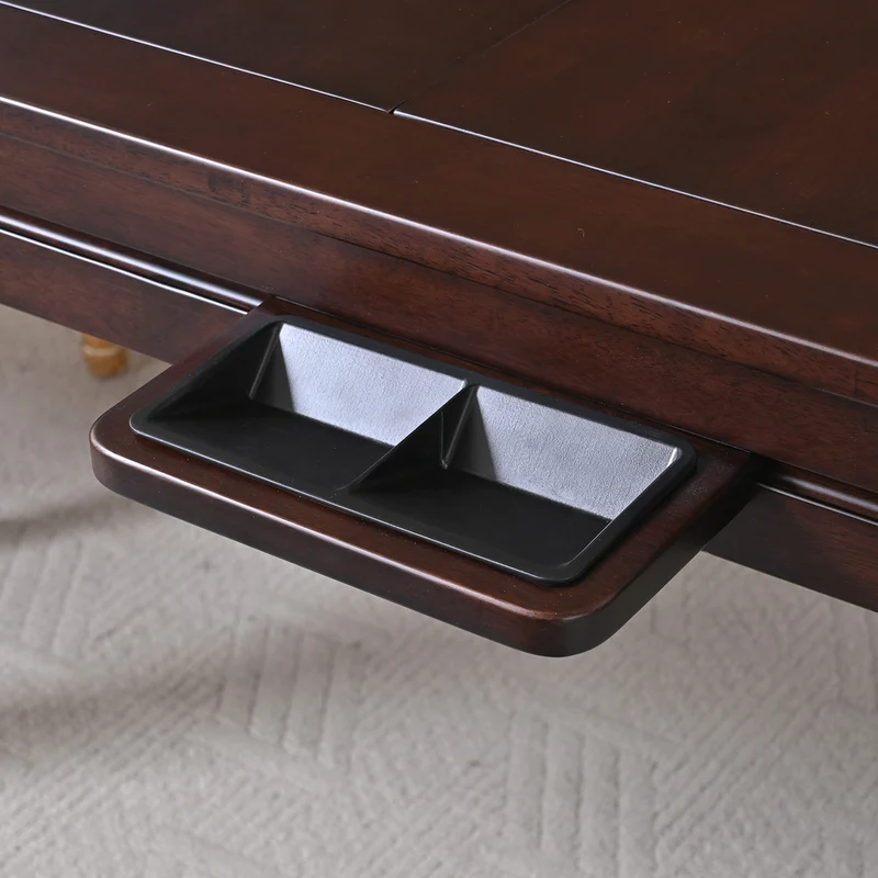 DECK AND DISCARD Holders for Wooden Table