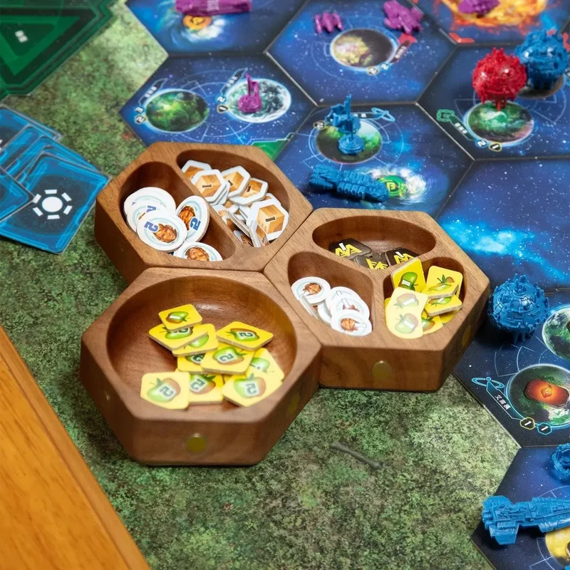 Magnetic Wood Token Trays
