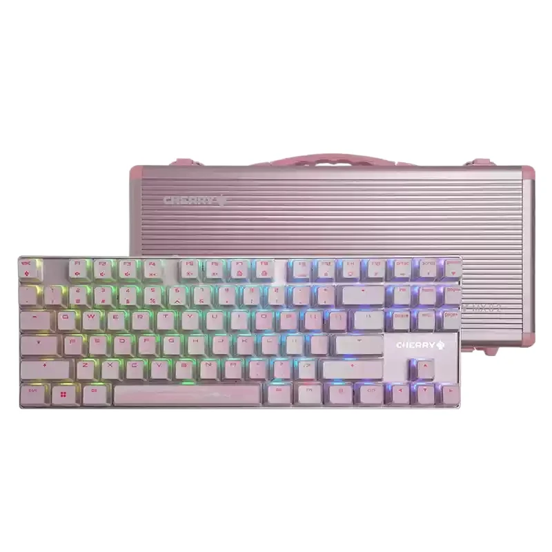 Cherry Mx8.2 Customized Mechanical Keyboard Wireless Bluetooth Wireless/2.4g 3 Mod Rgb Backlight Alloy Shell