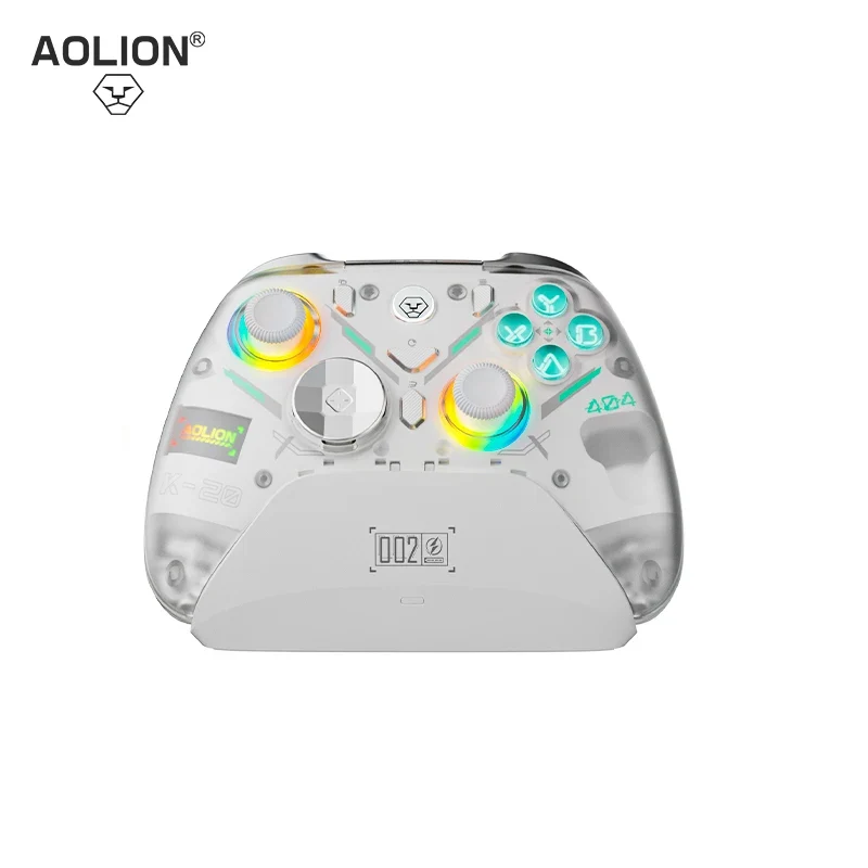 Aolion K20 Wireless Bluetooth Game Controllers With Hall Rocker Magnetic Replacement Shell For PC/NS/Android/IOS