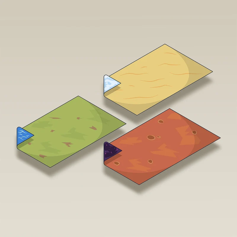 3x Double-sided Playmat EXTENSIONS (2'/60 cm)
