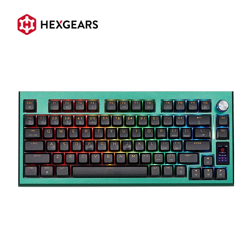 Hyeku Z2pro Wireless Mechanical Keyboard Aluminium Alloy Three-Mode Keyboard Custom Tft Screen Knob Keyboard