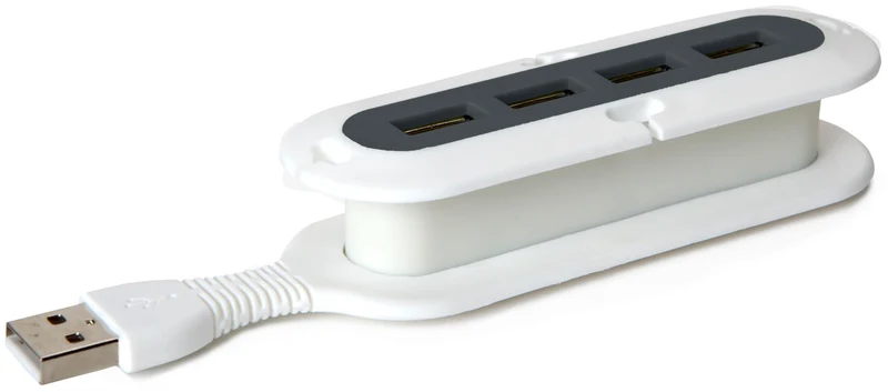 Quirky Contort USB-Hub mit vier Anschlüssen