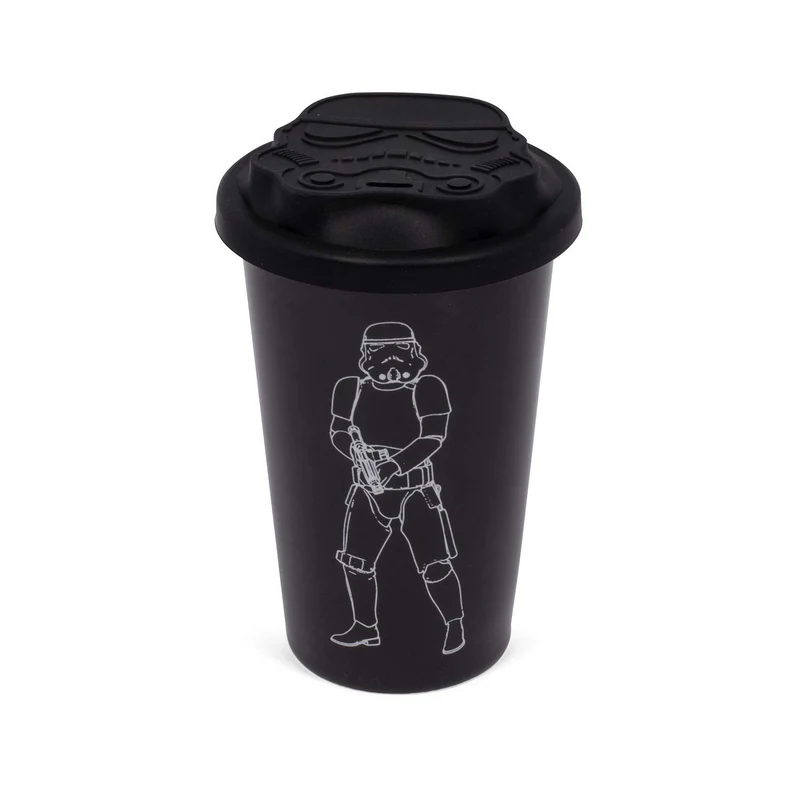 Original Stormtrooper Thermobecher Schwarz mit Helmdeckel