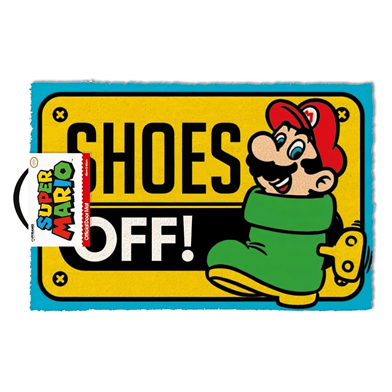 Super Mario Fußmatte Shoes Off