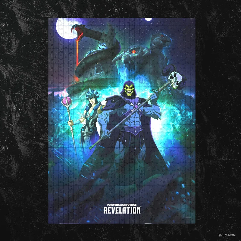 Masters of the Universe Revelation Puzzle Skeletor und Evil-Lyn