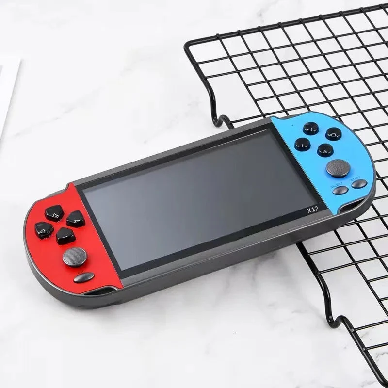 X12 Plus Video Handheld Game Console 7.0 Inch HD Screen Portable Audio Video Player Classic Play Built-in10000+ Free Games