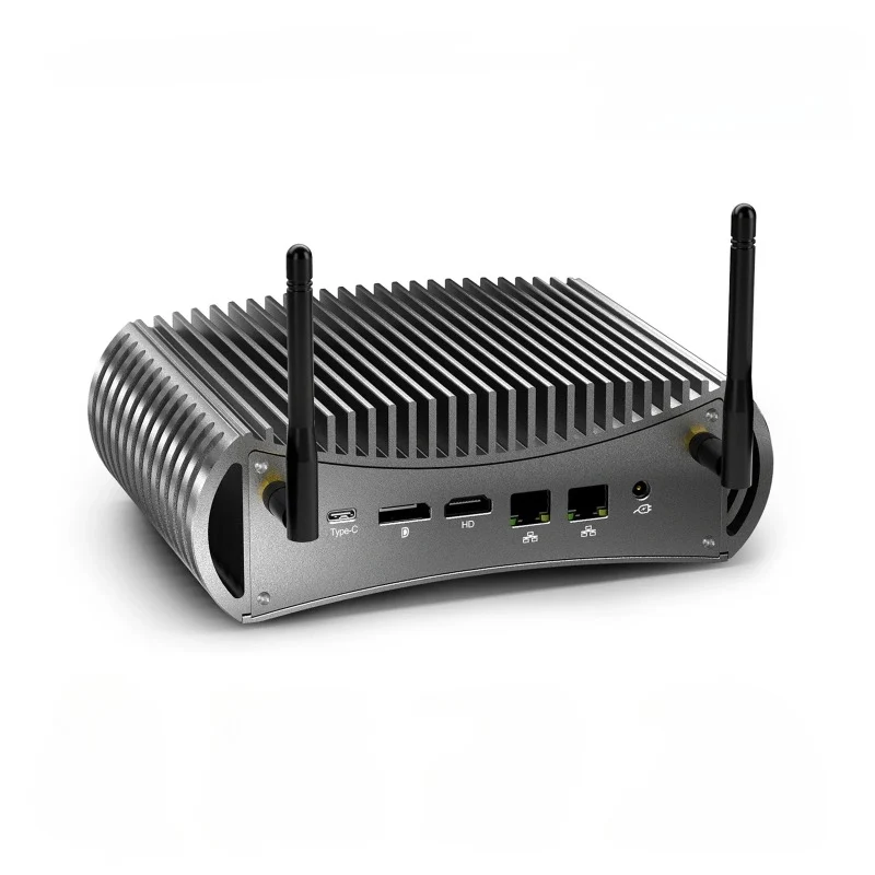 TK11-F Fanless Mini PC 11th Intel Core i7 1185G7 i5 1145G7 NVMe SSD Thunderbolt 4 Computer Dual LAN Firewall Server