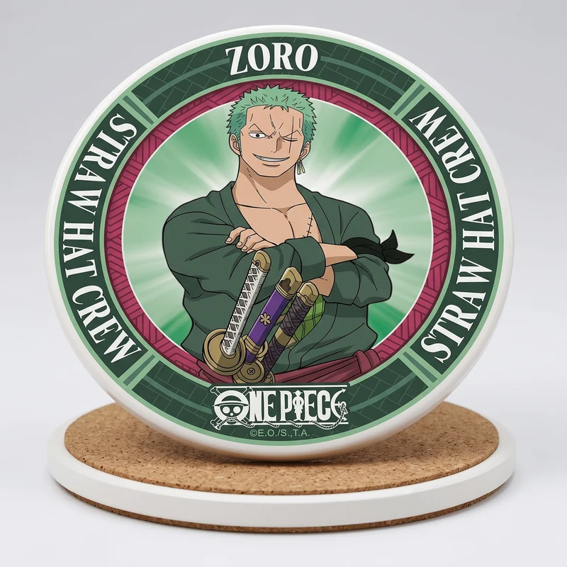 One Piece Keramik Untersetzer - Roronoa Zoro