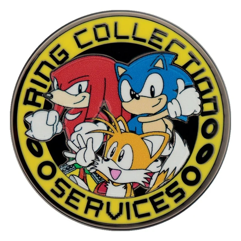 Sonic Ansteck-Pin aus Metall