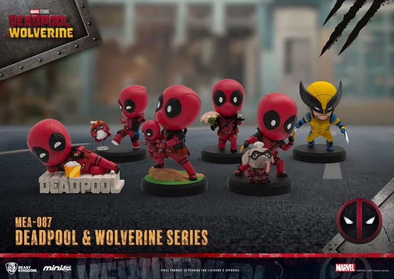 Deadpool & Wolverine Mini Egg Attack Figuren Set