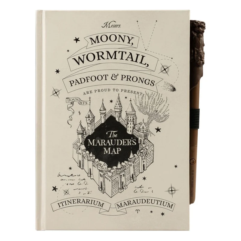 Harry Potter Premium Notizbuch mit Zauberstab-Stift