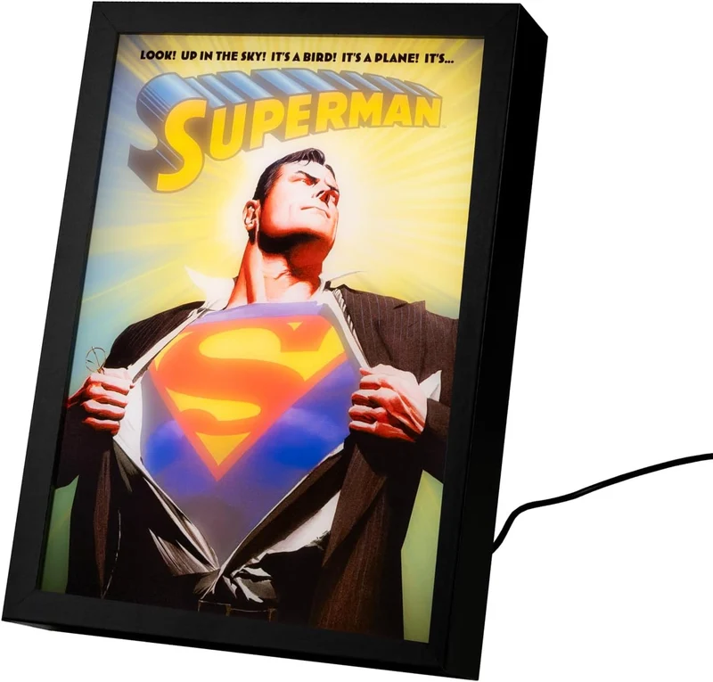 Superman LED Bild mit Rahmen