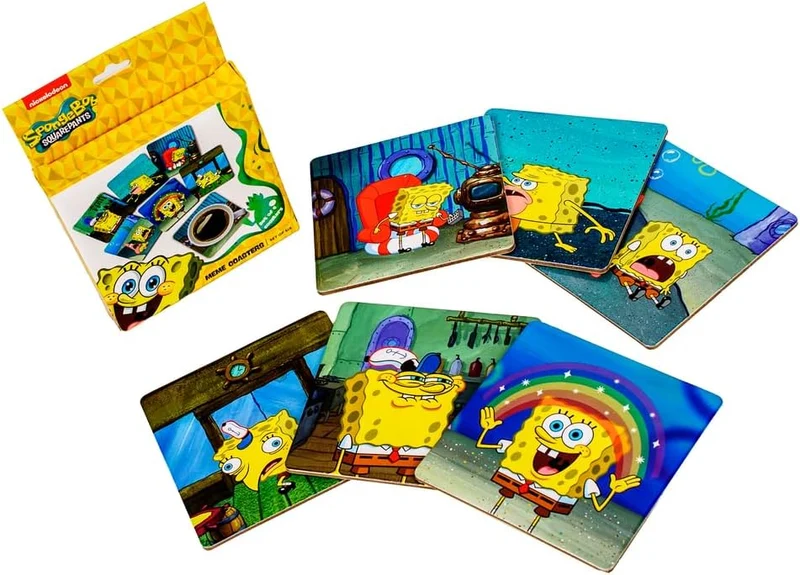 SpongeBob Schwammkopf Meme Untersetzer - 6er-Set