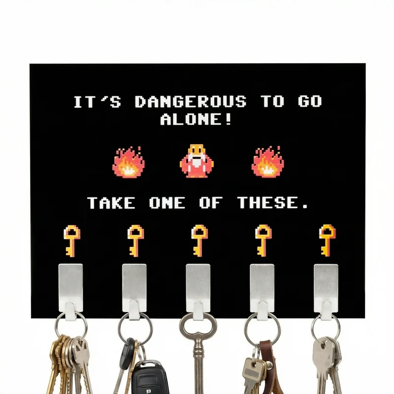 Schlüsselbrett – It's dangerous to go alone