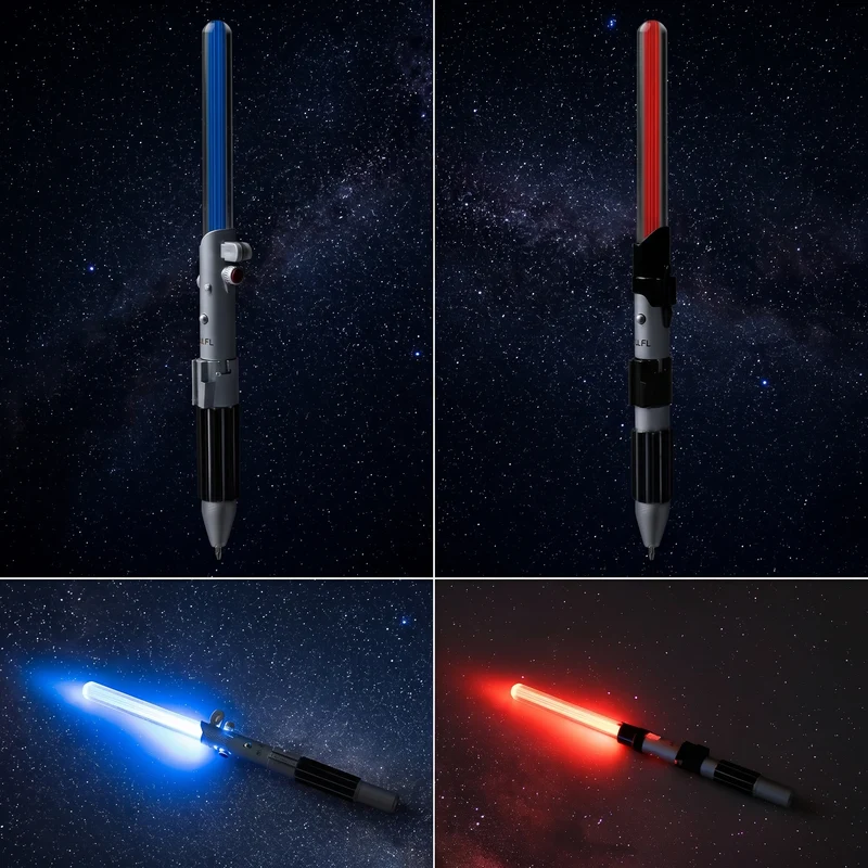 Star Wars Lichtschwert Kugelschreiber Set mit LED Luke und Vader