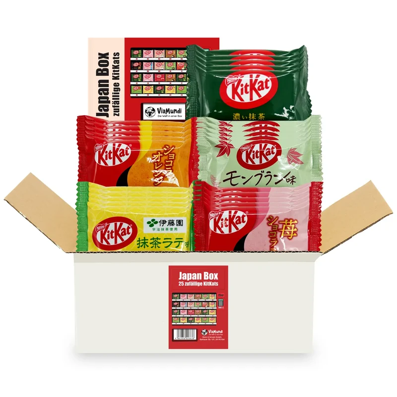 Japanische KitKat Snackbox mit 25 Riegeln