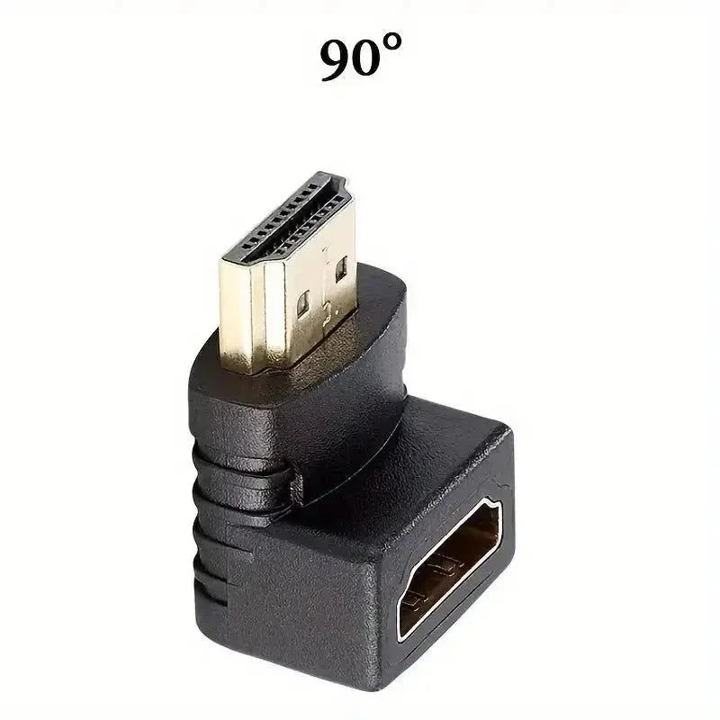 PC-LINK HDTV MALE TO FEMALE HDMI 90 DEGREE ANGLE ADAPTER