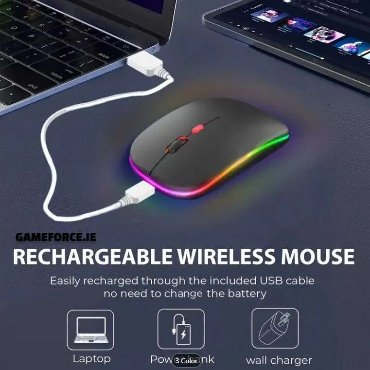 ARES EM-09 Wireless mouse duel Mode 2.4G + BT Portable Silent mouse Rechargeable