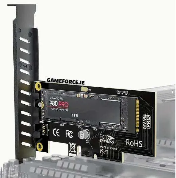 ARES M.2 NVME To PCIe 4.0, Adapter Express Card,
