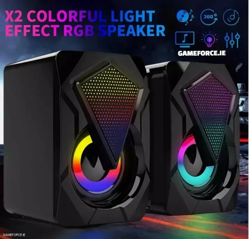 PC-LINK K10 Prime USB wired Gaming Speakers RGB