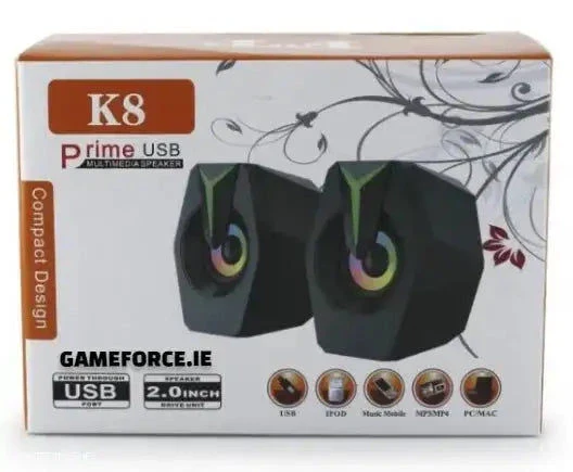 SPEAKER PRIME USB K8 GAMING SPEAKERS