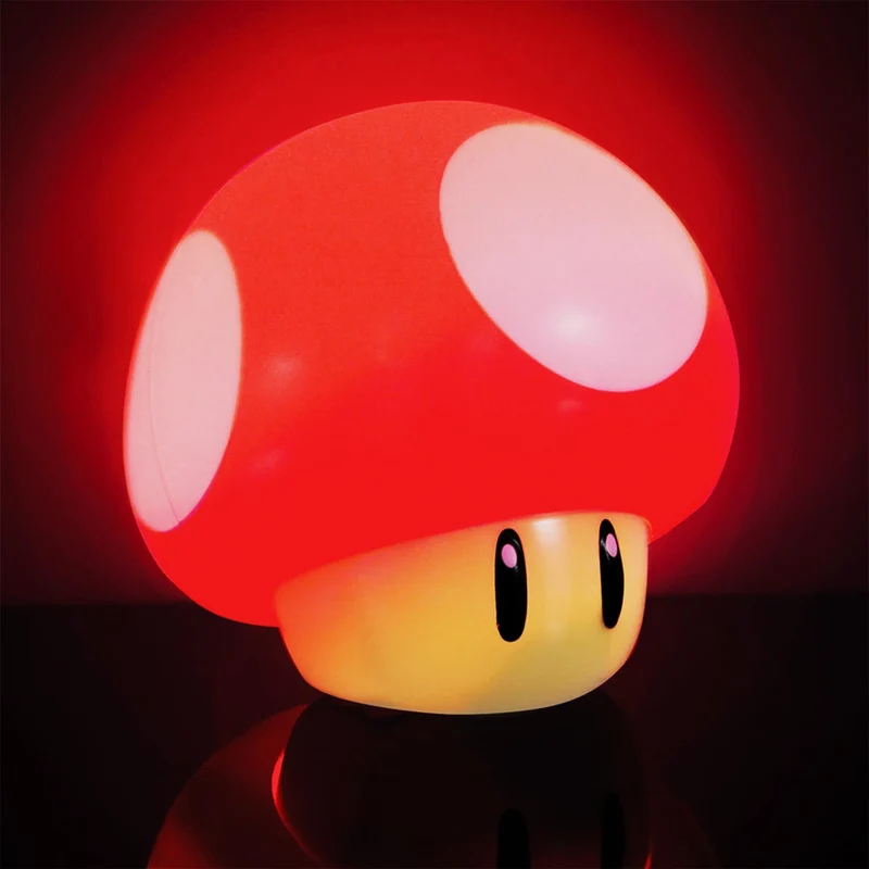 Nintendo Super Mario Pilz Lampe mit Soundeffekt