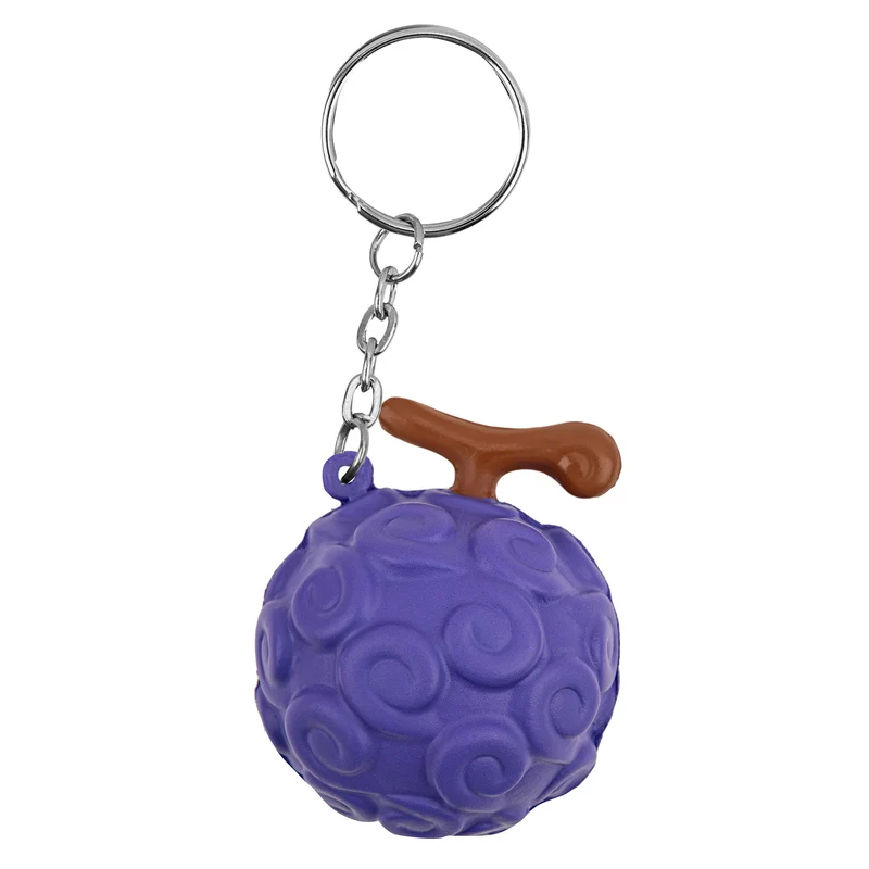 One Piece Schlüsselanhänger Squishy Gum Gum Frucht