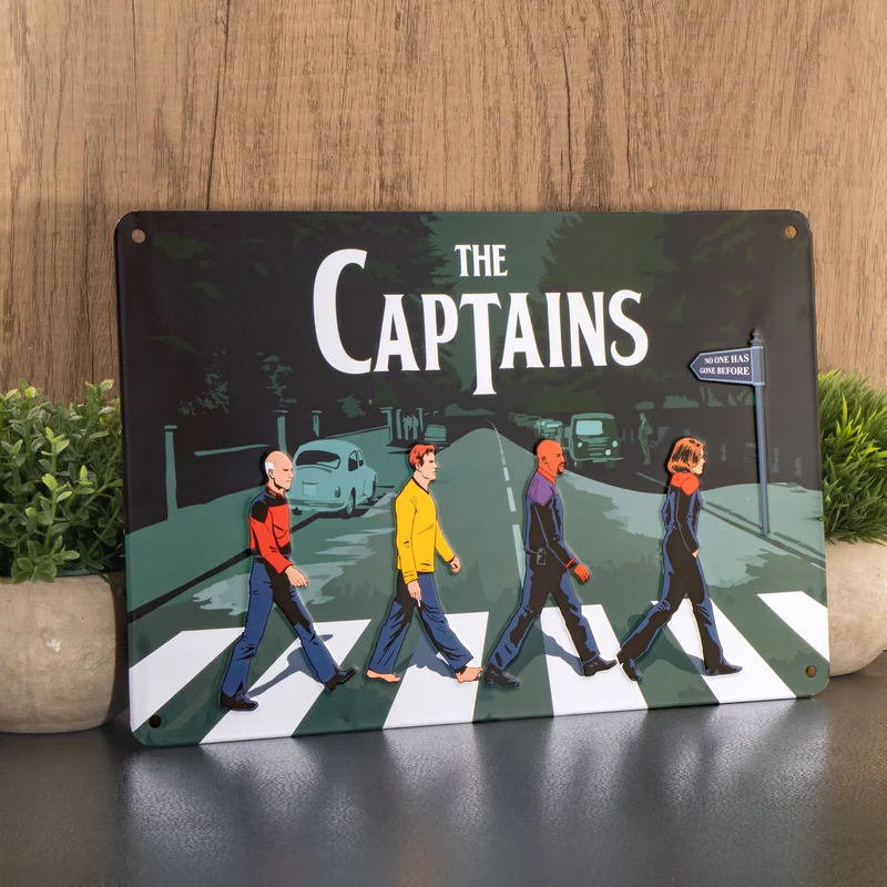 Blechschild – The Captains