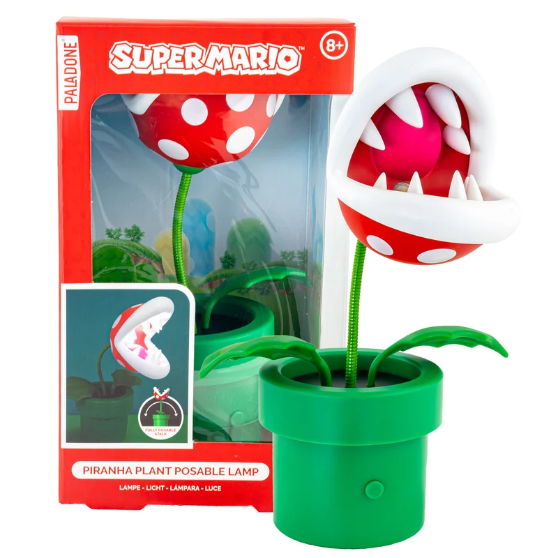 Super Mario Bewegliche Mini LED Lampe – Piranha Pflanze