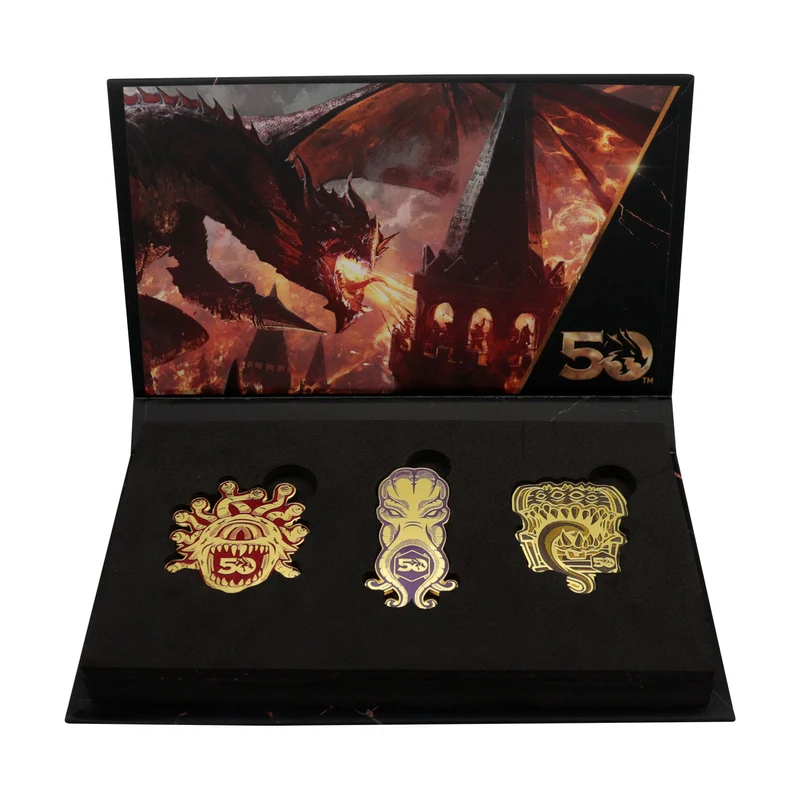 Dungeons & Dragons 50th Anniversary Pins 3er Set
