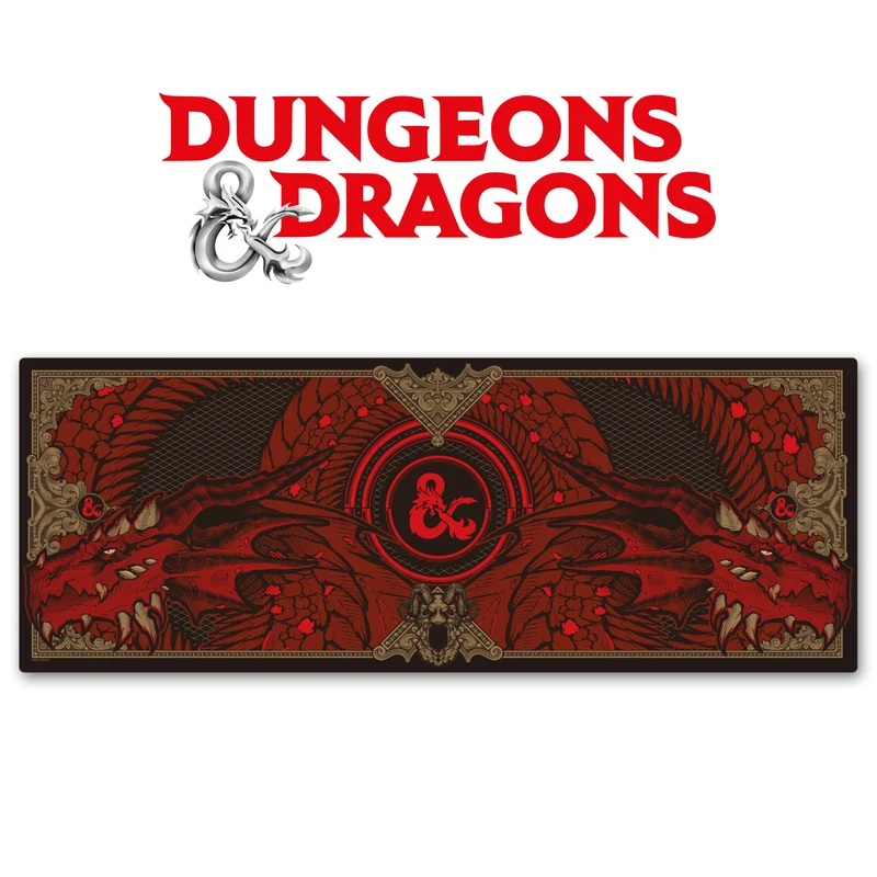 Dungeons & Dragons XL Mauspad und Untersetzer Set
