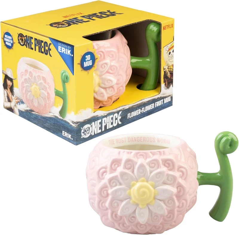 One Piece Nico Robin's Flower-Flower Frucht 3D Tasse