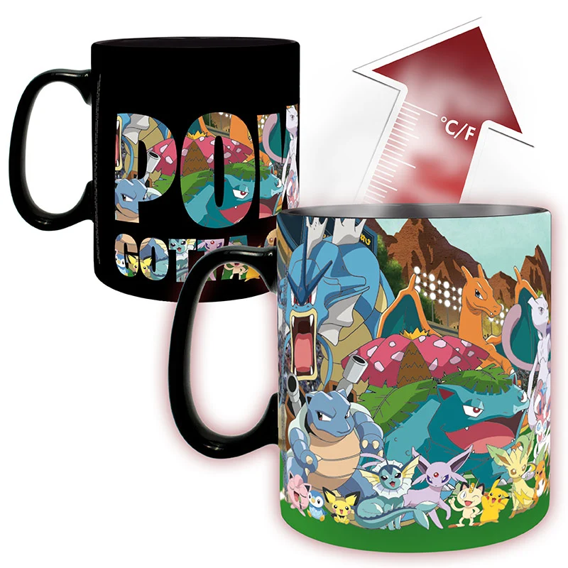 Pokémon Thermo-Effekt Becher "Gotta catch em all"