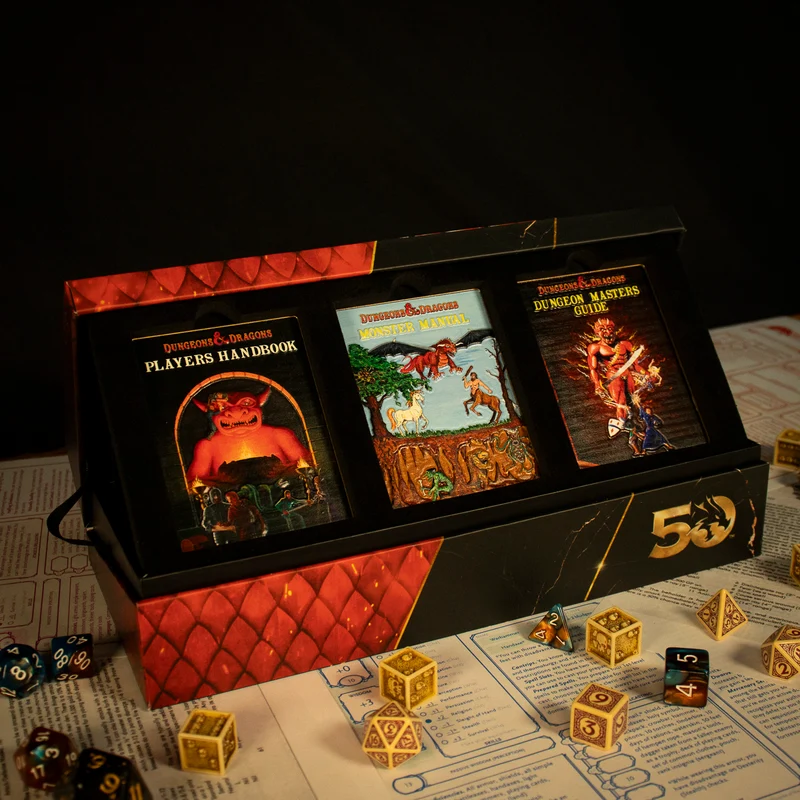 Dungeons & Dragons Erste Auflage Limitiertes Metallbarren Set zum 50. Jubiläum