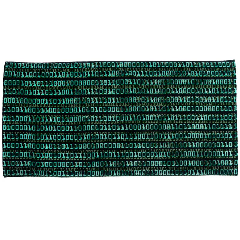Badehandtuch Binärcode