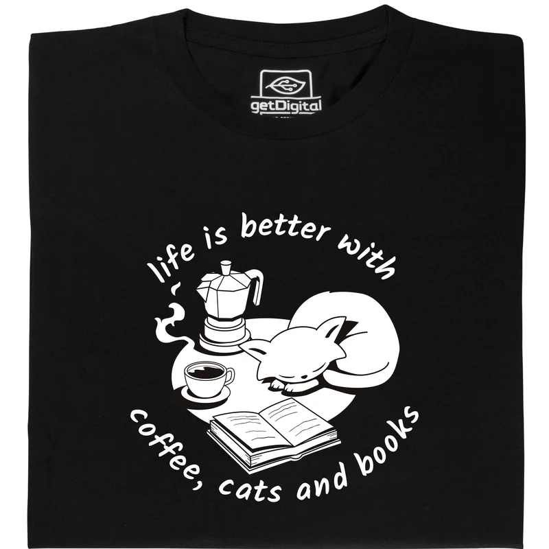 Coffee, cats and books