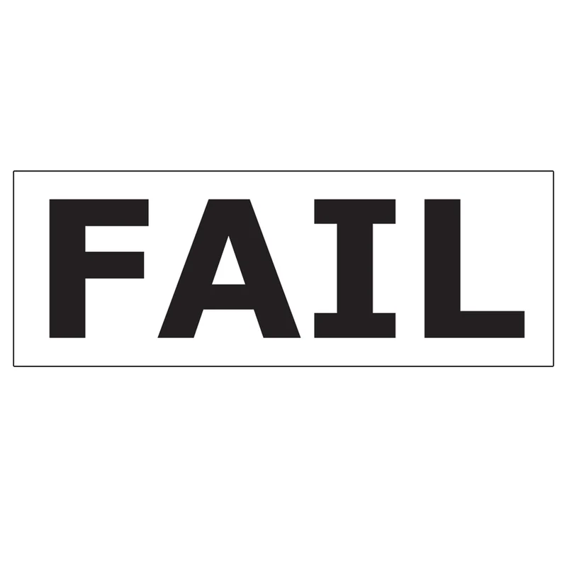 Aufkleber: Fail
