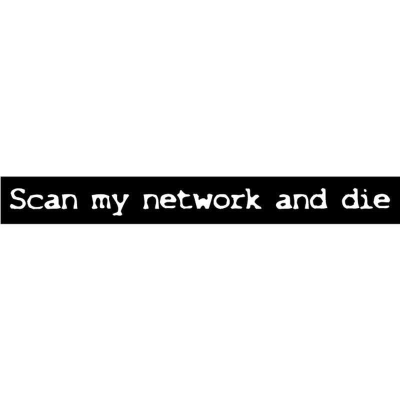 Aufkleber: scan my network