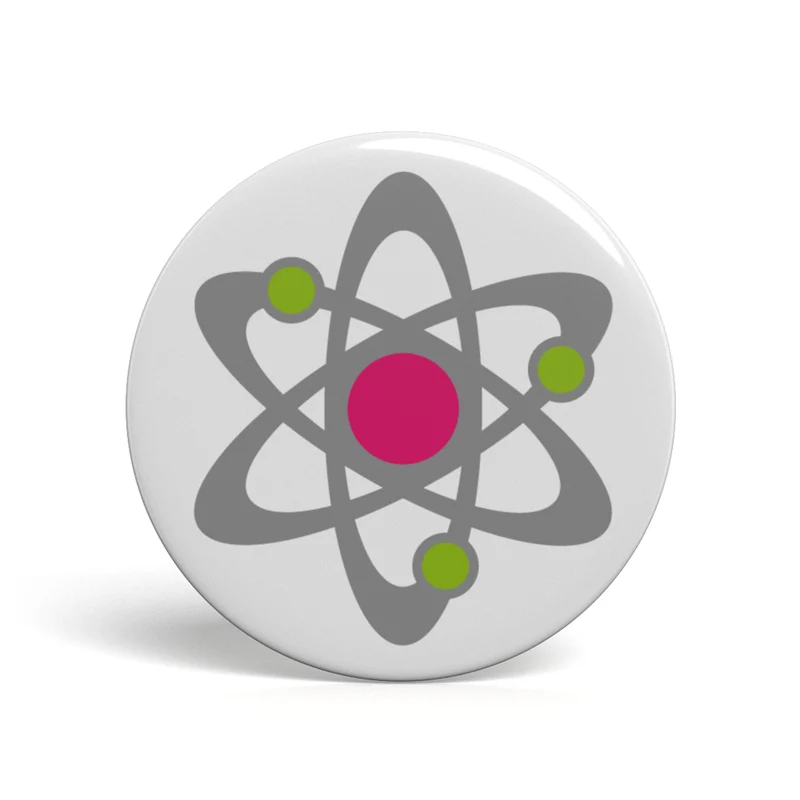 Geek Button Atommodell