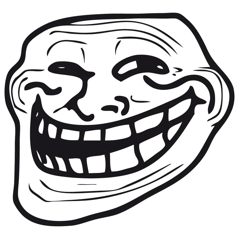 Trollface Aufkleber