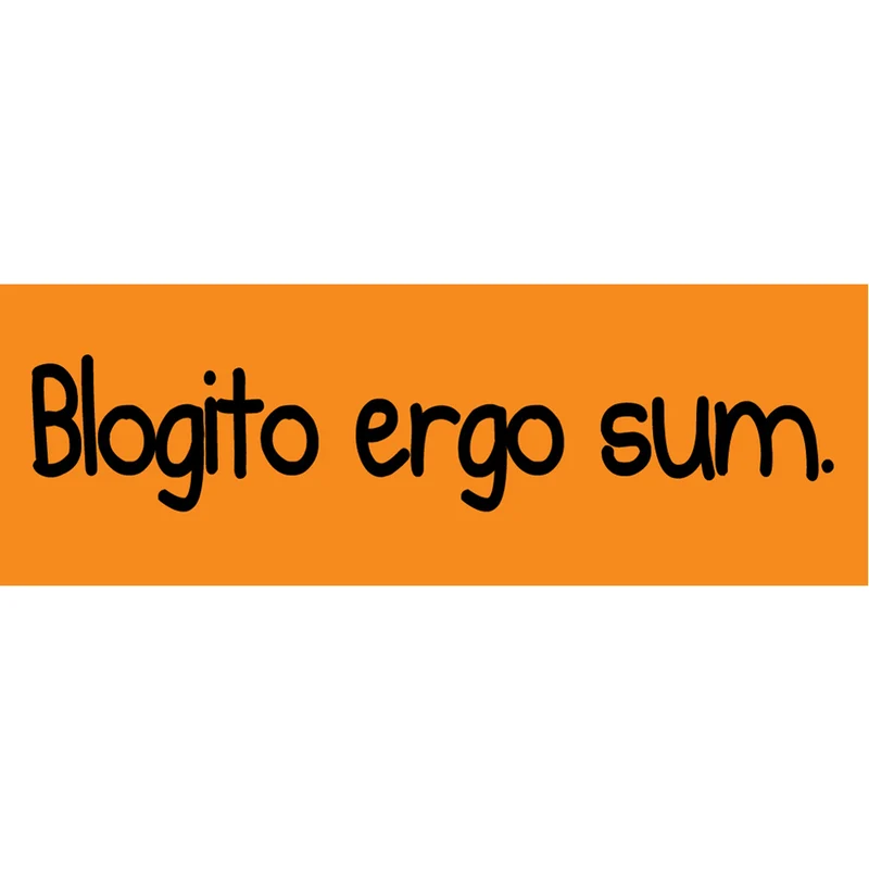 Aufkleber: Blogito ergo sum